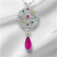 Collana Domar Gioielli Donna Dolù Bijoux collane in Argento Cubic Zirconia NZC073499 - NZC073499